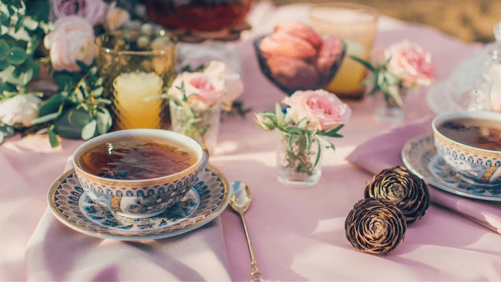 Photo of a cup of freshly brewed tea